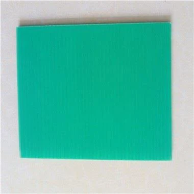 Folha de papelão plástico