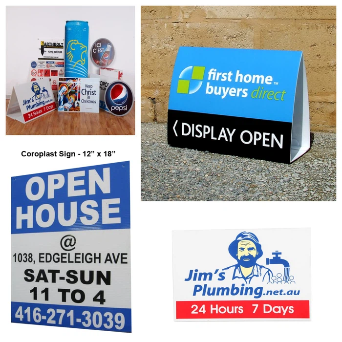 Colorful Coroplast Plastic Signs Colorful Coroplast Plastic Signs